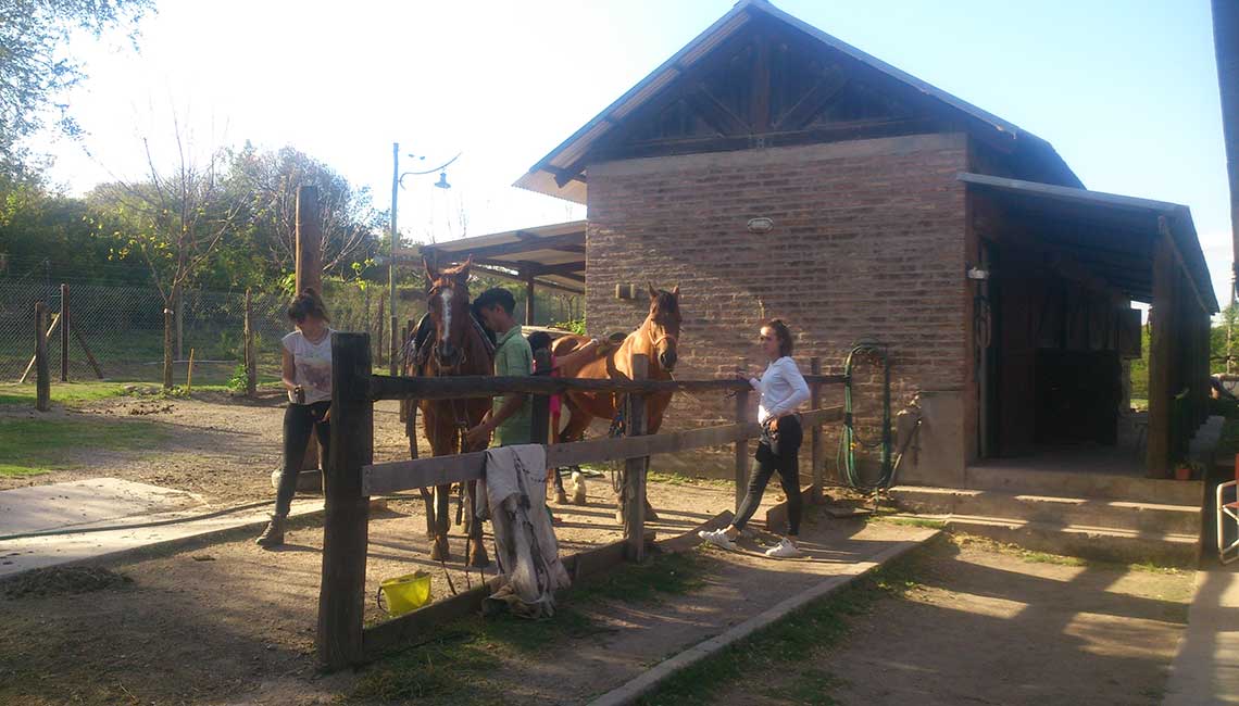 The horseback riding property
